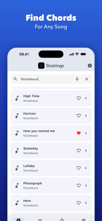 SixStrings — Аккорды и Тюнер screenshot 1