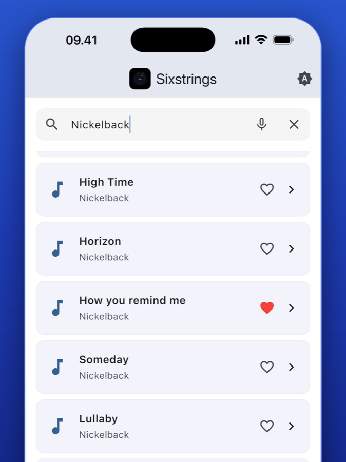 SixStrings — Аккорды и Тюнер screenshot 2